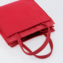 PRADA Hand Bag Nylon Red Auth BA7766-6