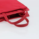 PRADA Hand Bag Nylon Red Auth BA7766-7