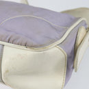 PRADA Shoulder Bag Nylon Purple Silver Auth BA7767-15