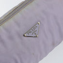 PRADA Shoulder Bag Nylon Purple Silver Auth BA7767-17