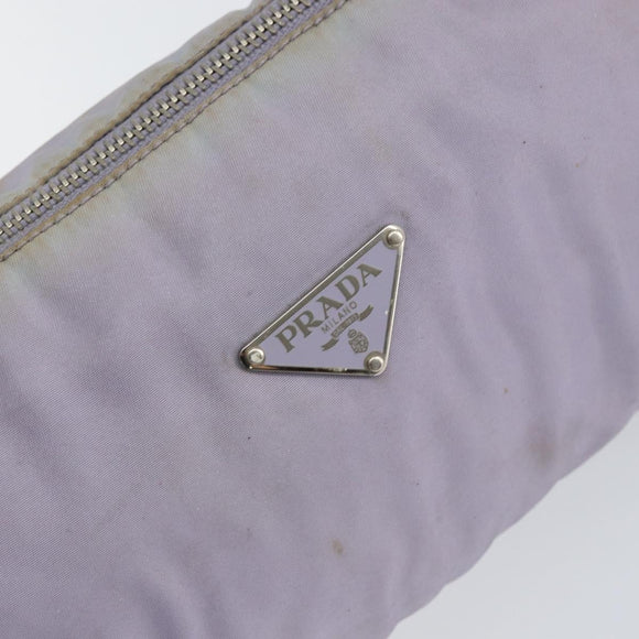 PRADA Shoulder Bag Nylon Purple Silver Auth BA7767