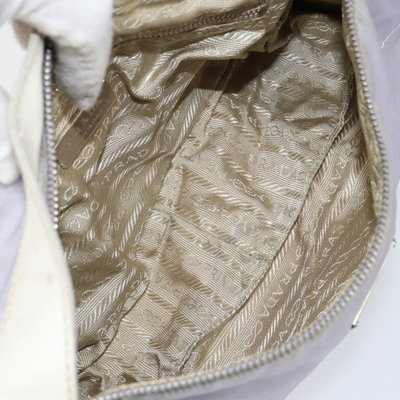 PRADA Shoulder Bag Nylon Purple Silver Auth BA7767