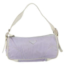 PRADA Shoulder Bag Nylon Purple Silver Auth BA7767-13