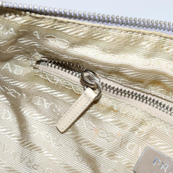 PRADA Shoulder Bag Nylon Purple Silver Auth BA7767