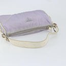 PRADA Shoulder Bag Nylon Purple Silver Auth BA7767-7