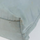 PRADA Tote Bag Nylon Light Blue Silver Auth BA7768-16