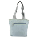 PRADA Tote Bag Nylon Light Blue Silver Auth BA7768-2