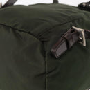PRADA Backpack Nylon Khaki Silver Auth BA7769-15