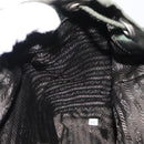 PRADA Backpack Nylon Khaki Silver Auth BA7769-23