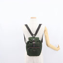 PRADA Backpack Nylon Khaki Silver Auth BA7769-26