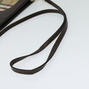 Burberrys Nova Check Shoulder Bag Canvas Beige Gold Auth BA777-7