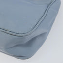 PRADA Hand Bag Nylon Light Blue Silver Auth BA7770-15