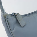 PRADA Hand Bag Nylon Light Blue Silver Auth BA7770-18