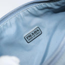PRADA Hand Bag Nylon Light Blue Silver Auth BA7770-19