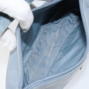 PRADA Hand Bag Nylon Light Blue Silver Auth BA7770-11