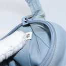 PRADA Hand Bag Nylon Light Blue Silver Auth BA7770-12