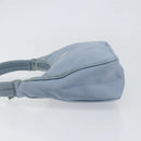 PRADA Hand Bag Nylon Light Blue Silver Auth BA7770-4