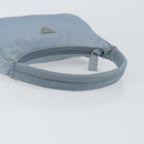 PRADA Hand Bag Nylon Light Blue Silver Auth BA7770-7