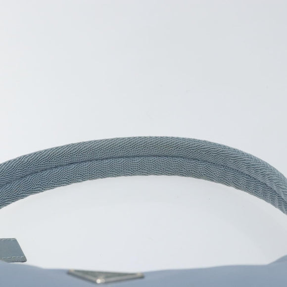 PRADA Hand Bag Nylon Light Blue Silver Auth BA7770