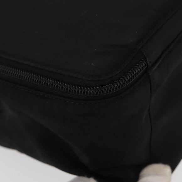 PRADA Hand Bag Nylon Black Silver Auth BA7771