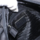 PRADA Hand Bag Nylon Black Silver Auth BA7771-19