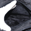 PRADA Hand Bag Nylon Black Silver Auth BA7771-22