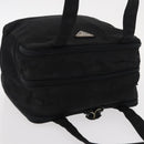 PRADA Hand Bag Nylon Black Silver Auth BA7771-6