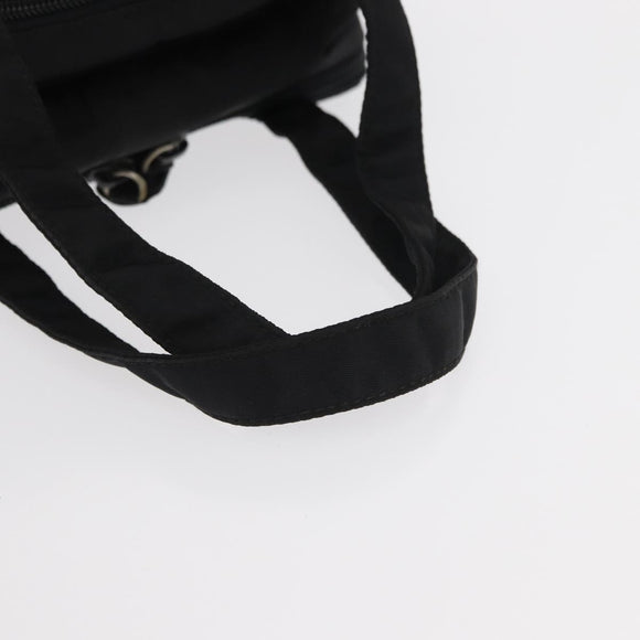 PRADA Hand Bag Nylon Black Silver Auth BA7771