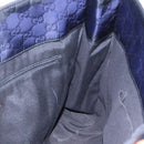 GUCCI GG Canvas Tote Bag Nylon Navy 355732 Auth BA7774-17
