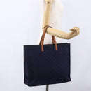 GUCCI GG Canvas Tote Bag Nylon Navy 355732 Auth BA7774-21