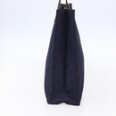 GUCCI GG Canvas Tote Bag Nylon Navy 355732 Auth BA7774-4