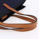 GUCCI GG Canvas Tote Bag Nylon Navy 355732 Auth BA7774-7