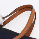 GUCCI GG Canvas Tote Bag Nylon Navy 355732 Auth BA7774-8