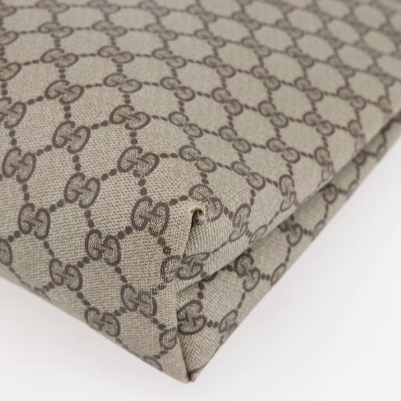 GUCCI GG Supreme Web Sherry Line Tote Bag PVC Beige Red 378 02 003 Auth BA7777