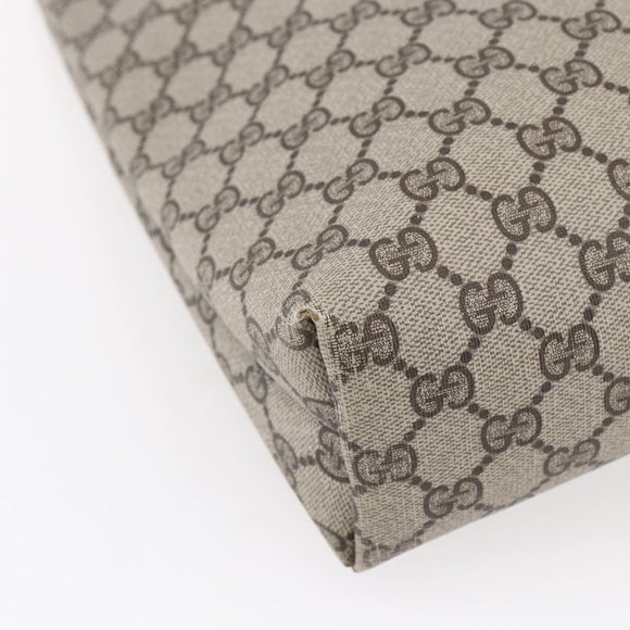 GUCCI GG Supreme Web Sherry Line Tote Bag PVC Beige Red 378 02 003 Auth BA7777