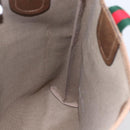 GUCCI GG Supreme Web Sherry Line Tote Bag PVC Beige Red 378 02 003 Auth BA7777-20