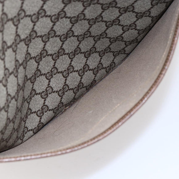 GUCCI GG Supreme Web Sherry Line Tote Bag PVC Beige Red 378 02 003 Auth BA7777