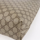 GUCCI GG Supreme Web Sherry Line Tote Bag PVC Beige Red 378 02 003 Auth BA7779-15