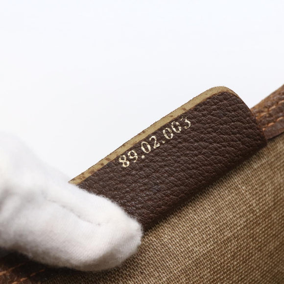 GUCCI GG Supreme Web Sherry Line Tote Bag PVC Beige Red 378 02 003 Auth BA7779