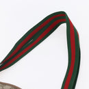 GUCCI GG Supreme Web Sherry Line Tote Bag PVC Beige Red 378 02 003 Auth BA7779-8