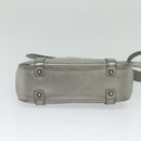 BURBERRY Nova Check Shoulder Bag Canvas Beige Silver Auth BA778-5