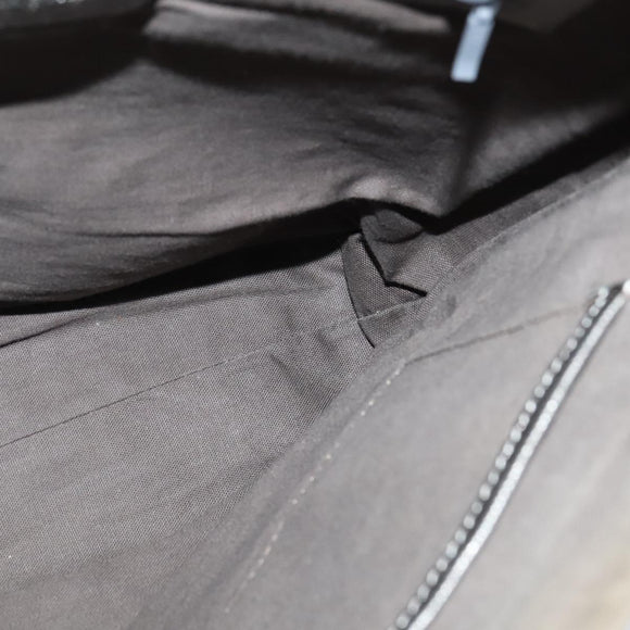 BURBERRY Nova Check Shoulder Bag Canvas Beige Silver Auth BA778