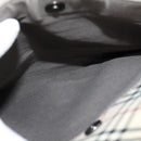 BURBERRY Nova Check Shoulder Bag Canvas Beige Silver Auth BA778-20