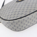 GUCCI Micro GG Supreme Shoulder Bag PVC Navy Gold Auth BA7782-14