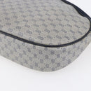 GUCCI Micro GG Supreme Shoulder Bag PVC Navy Gold Auth BA7782-15