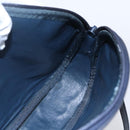 GUCCI Micro GG Supreme Shoulder Bag PVC Navy Gold Auth BA7782-18