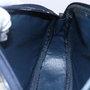 GUCCI Micro GG Supreme Shoulder Bag PVC Navy Gold Auth BA7782-19