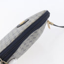 GUCCI Micro GG Supreme Shoulder Bag PVC Navy Gold Auth BA7782-6