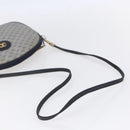 GUCCI Micro GG Supreme Shoulder Bag PVC Navy Gold Auth BA7782-7