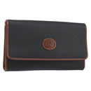 GUCCI Micro GG Supreme Shoulder Bag PVC Black Gold 004 112 0289 Auth BA7784-1